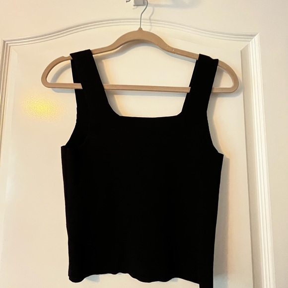525 America Eva Square Neck Tank in Black Size S - Picture 3 of 6